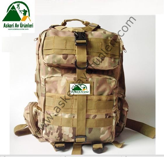 Outdoor Sports Military Tactical Single Shoulder Camping Bag Multi-Cam [ Hardal Kamuflajı ] Renk Çanta