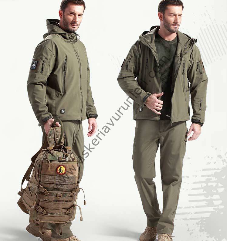 Takım İçi Polarlı  Pantolon ve Mont (Shark Skin Soft Shell)