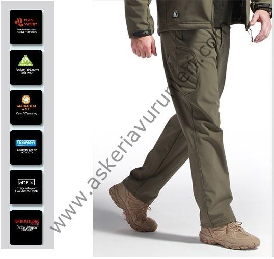 Shark Skin Soft Shell Pant > İçi Polarlı Pantolon