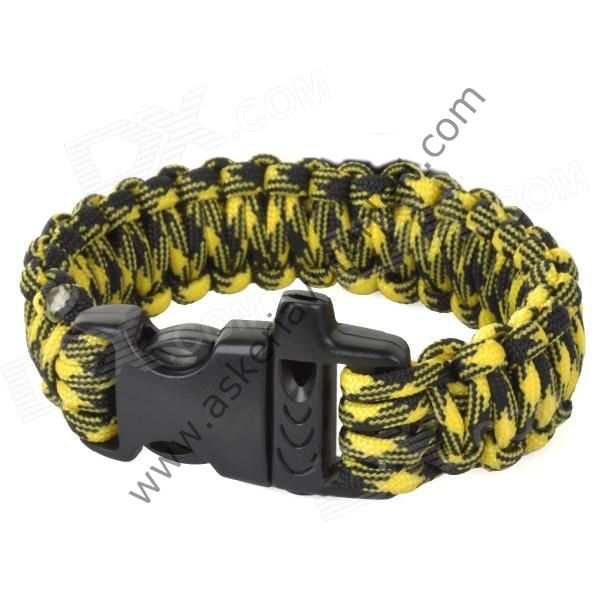 PARACORD SURVİVAL PARAŞÜT İPİ DÜDÜKLÜ BİLEKLİK