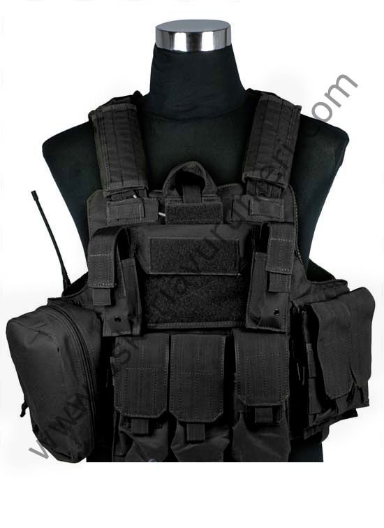 Tactical Military Surplus Vest [ Askeri Siyah Hücum Yeleği ]
