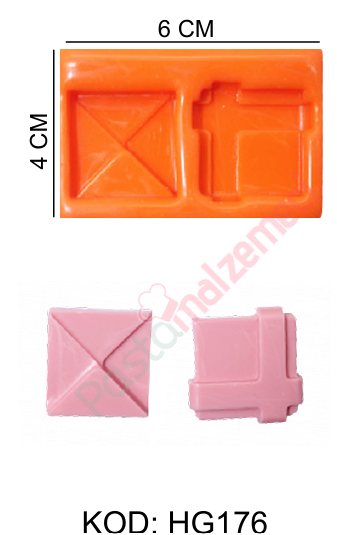 HEDİYE PAKETİ VE ZARF SİLİKON KALIBI HG176