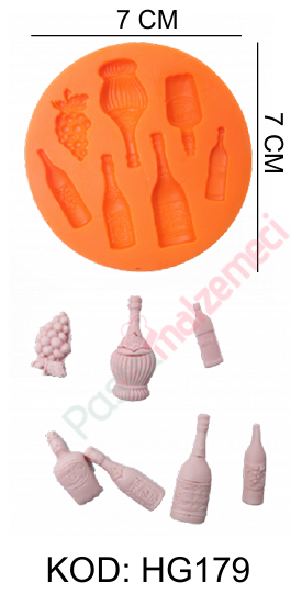 ŞİŞE MODELLERİ SİLİKON KALIBI HG179