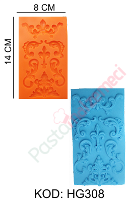 BAROK DESENLİ SİLİKON KALIP HG308