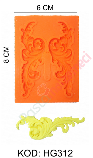 2Lİ BORDÜR DESENLİ SİLİKON KALIP HG312