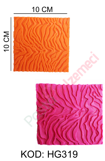 DALGALI DESENLİ SİLİKON KALIP HG319