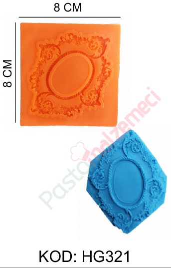 KÜÇÜK OVAL SİLİKON KALIP HG321