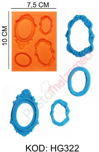 4LÜ AYNA ÇERÇEVE SİLİKON KALIP HG322
