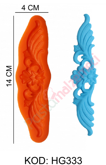 PASTA YAN BORDÜR SİLİKON KALIP-3 HG333