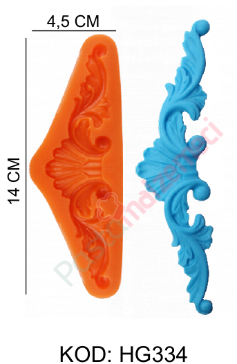 PASTA YAN BORDÜR SİLİKON KALIP-4 HG334