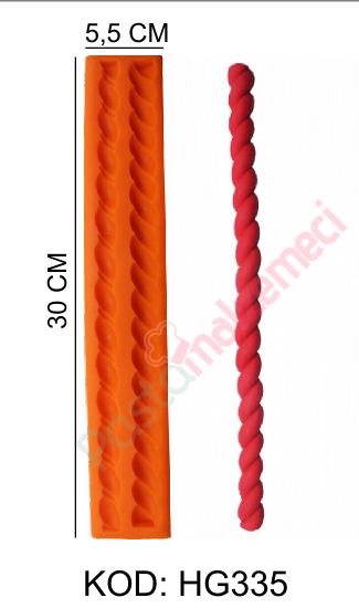 BURGU ŞERİT SİLİKON KALIP HG335