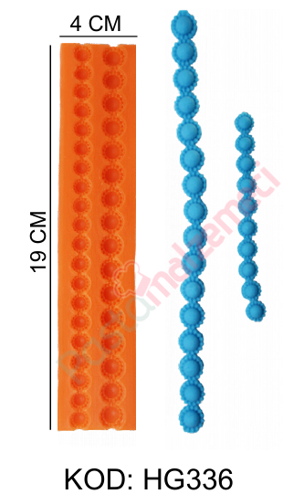 UZUN BONCUK ŞERİT SİLİKON KALIP HG336
