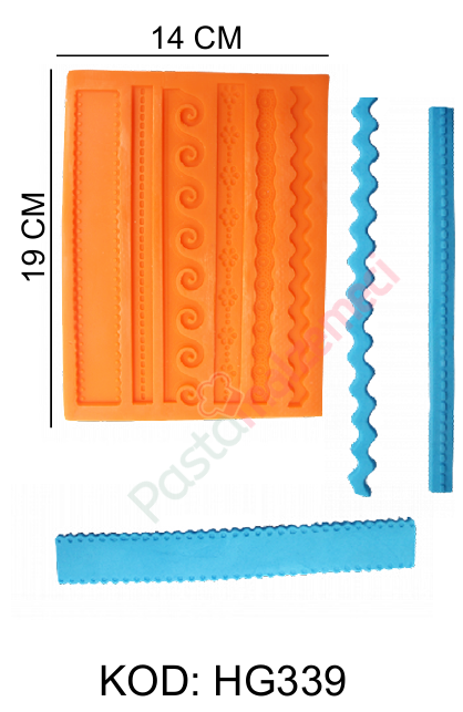 6 DEĞİŞİK MODELLİ BORDÜR SİLİKON KALIP HG339