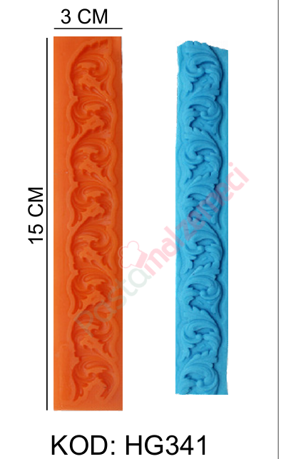 KLASİK MOTİFLİ BORDÜR SİLİKON KALIP HG341