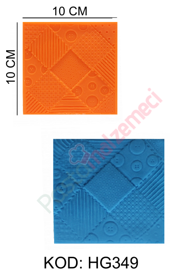 KARE BORDÜR SİLİKON KALIBI HG349