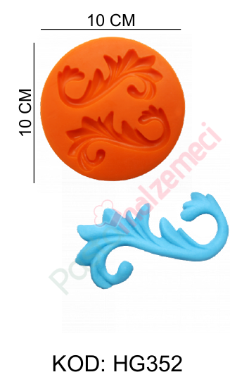 PASTA YANI 2Lİ DEKOR SİLİKON KALIBI HG352