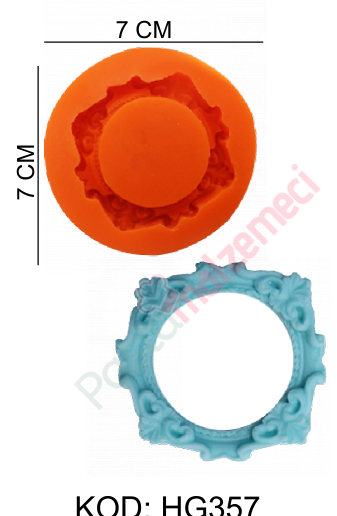 YUVARLAK ÇERÇEVE SİLİKON KALIBI HG357