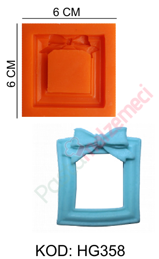 KARE FİYONK ÇERÇEVELİ SİLİKON KALIP HG358