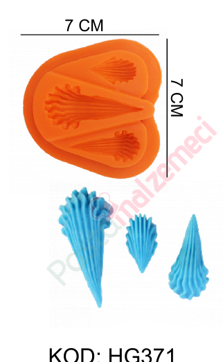 3 BOY TIRTIKLI DESENLİ SİLİKON KALIP HG371