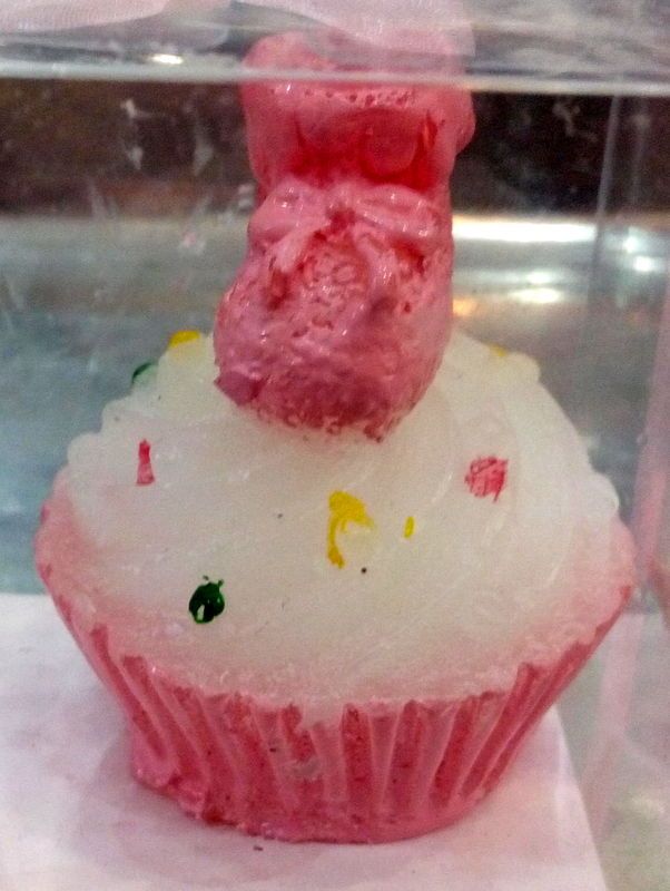 CUP CAKE MODELLİ PEMBE MUM