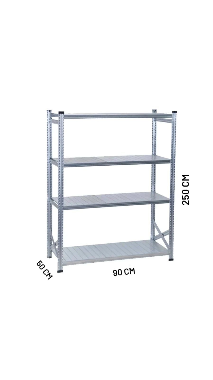 GALVANİZ RACK ÜNİTE 50X 250 4 KATLI