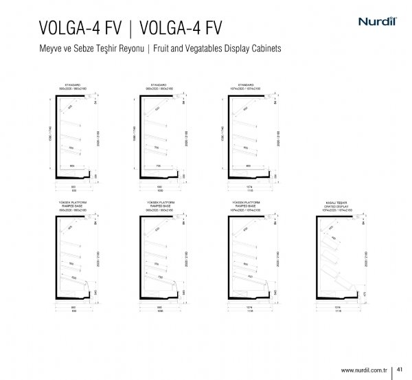 Volga -4 Manav Tam Boy Dikey Dolap