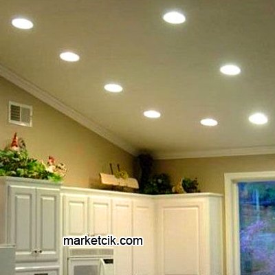 Marketcik 3 Watt Sıva Altı Yuvarlak Silim Led Panel Armatür Beyaz Işık