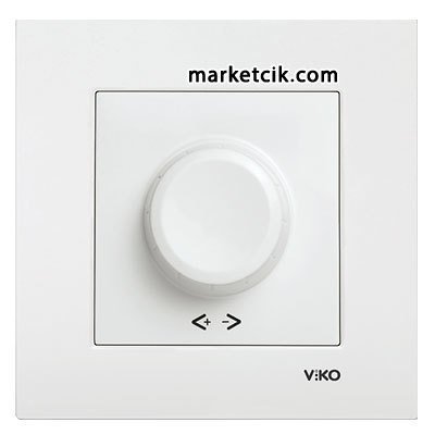 VİKO by Panasonic Karre Beyaz 600 Watt Rotatif Dimmer Priz