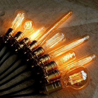 Edison Flemanlı Dekoratif Rustik Ampul 40 Watt E27 Duy, Büyük T Normal Ampul Modeli