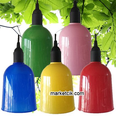 Marketcik Yuvarlak Model Park Bahçe Ağaç Feneri Işığı 5li Peket Karışık Renk