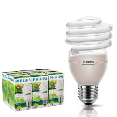 Philips 23 Watt Sarı Spiral Enerji Tasarruflu Ampul E27 Duylu T2 Tornado, 1 Adet