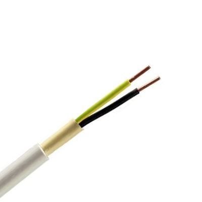 Öznur-Hes-Ünal-Piyasa 2x1,5 mm NYM Antigron Kablo, Tek Telli Tesisat Kablosu, 1 metre