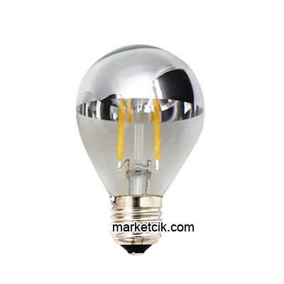 Marketcik Dekoratif 4 Watt E27 Duy Top Led Krom Aynalı Ampul