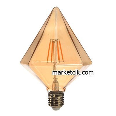 Edison Dekoratif Rustik Led Pramit Ampul 6 Watt E27 Duy, Pramit Ampul Modeli