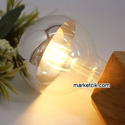 Marketcik Dekoratif 4 Watt G95 Glop E27 Duy Led Krom Aynalı Ampul