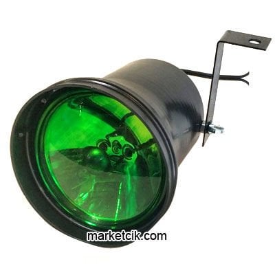 Marketcik 30 Watt Yeşil Işık Aynalı Küre Pin Spot Işık Metal Kasa