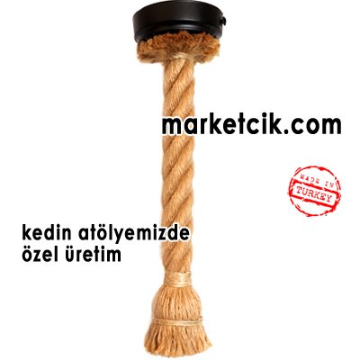 Marketcik Duylu ve Rozanslı 3cm Dekoratif Halat Sarkıt Avize 35-40-45cm