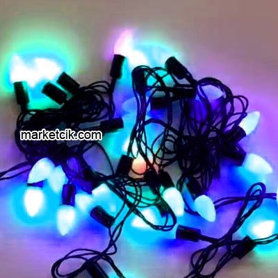 5 Metre 28 Mum Led RGB Işıklı Kordon, Dekoratif Yılbaşı Aydınlatma Işıkları