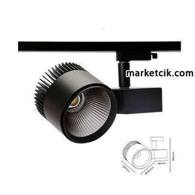 Marketcik 30 Watt Led Ray Spot Armatür Beyaz ve Günışığı Işık Osram-Samsung Led