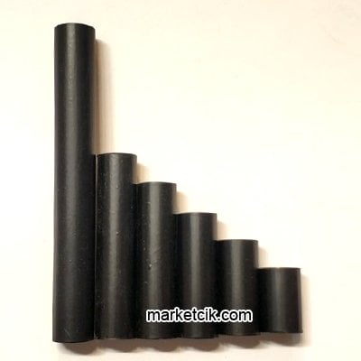 Marketcik Aplik İçin 13lük Siyah Boş Boru 2-3-4-5-7-10 cm