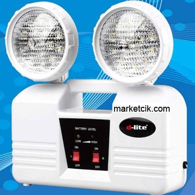 D-Lite 2x5 Watt Emergency Ledli Acil Durum Aydınlatma Armatürü 4 Saat Şarjlı