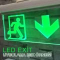 Ledli Exit Yukarı Çıkış Yönlendirme Levhası CEXA-8-11
