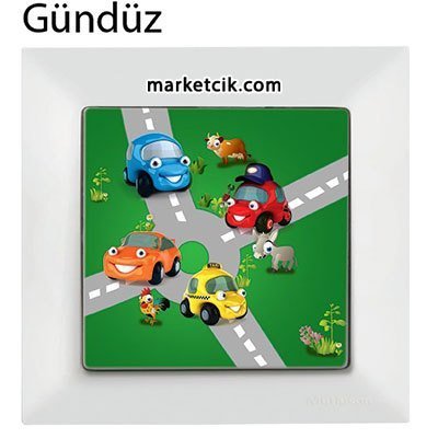 Mutlusan Candela Kids Traffic Beyaz Tekli Anahtar Priz