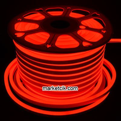 Pelsan 203719 İç ve Dış Mekan Neon Led Hortum 50 metre Kırmızı Işık