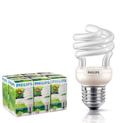 Philips 6 Adet 12 Watt Sarı Spiral Enerji Tasarruflu Ampul E27 Duylu T2 Tornado, STOK SORUNUZ