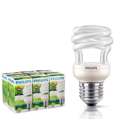 Philips 6 Adet 8 Watt Sarı Spiral Enerji Tasarruflu Ampul E27 Duylu T2 Tornado, STOK SORUNUZ