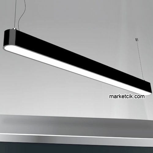 1 metre 32 Watt Gün Işığı Işık Oval Linear Led Aydınlatma, Mimari Led Aydınlatma 3000-4000 Kalvin