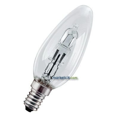 40-42 Watt E14 Klasik Normal Halojen Avize Ampulü, 60 Watt Işık, 10 Adet Ampul