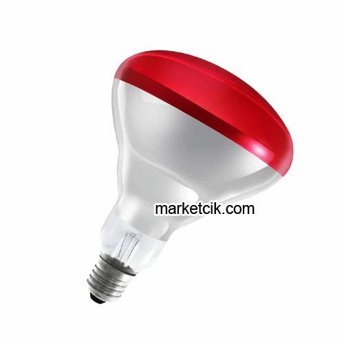 Ledvence-Osram 250 Watt İnfrared Isıtan Lamba-Ampul, Kırmızı Işık