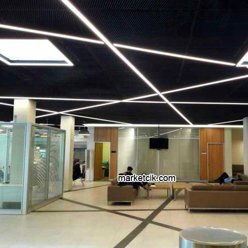 1 metre 32 Watt Beyaz Işık Sıva Altı Led Linear Aydınlatma, Mimari Led Aydınlatma